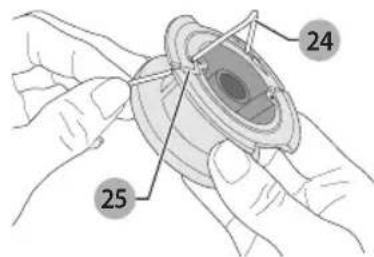 Craftsman CMESTA900 - Rewinding spool from bulk line (use only .065 in. round diameter line) (Fig. R, S, T) - 1