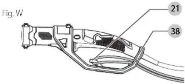 Craftsman CMECSP610 - Fixer la rallonge à la scie à long manche (Fig. A, W) - 1