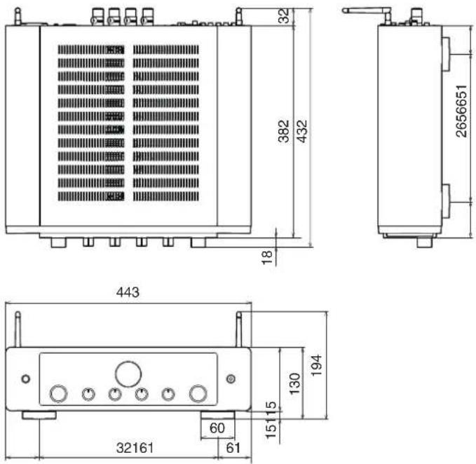 MARANTZ Model 40n - ■ Dimensions (Unité : mm) - 1