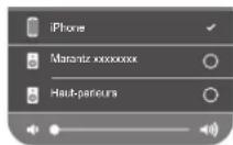 MARANTZ Model 40n - Tapez sur l'icône AirPlay. - 1