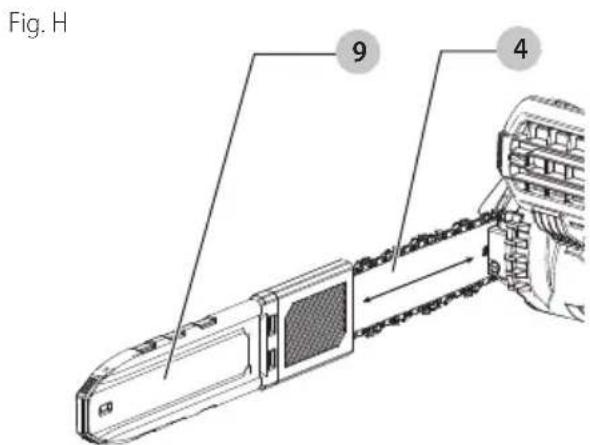 Craftsman CMECS614 - Transporter la scie à chaine (Fig. A, H) - 1