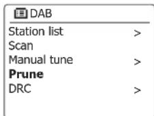 SANGEAN WFS58 - Prune stations - 2