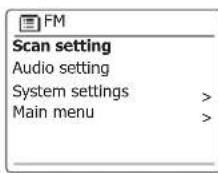 SANGEAN WFS58 - Paramétrage du scan des stations - 2
