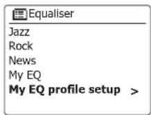 SANGEAN WFS58 - Configuration de votre profil My EQ - 1