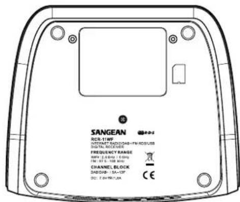 SANGEAN RCR11WF - Commandes et connexions - 4