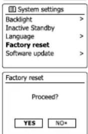 SANGEAN RCR11WF - Réinitialisation de la configuration d'usine - 2