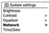 SANGEAN RCR11WF - Configuration manuelle du réseau - 2