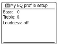 SANGEAN WFR30 - Configurer leur profil my EQ - 2