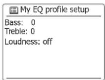 SANGEAN WFR27C - Configurer votre profil My EQ - 3