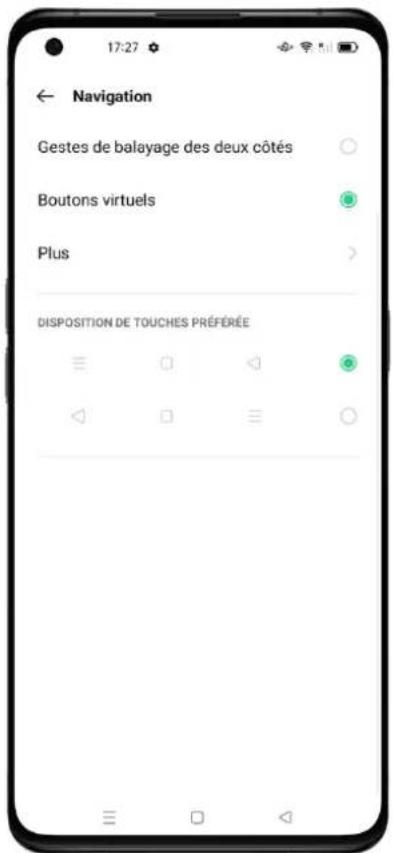 OPPO A96 - Boutons virtuels - 1