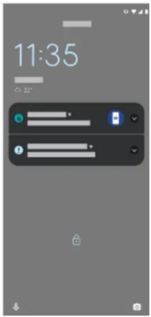 MOTOROLA Moto G22 - À propos de votre écran de verrouillage - 1