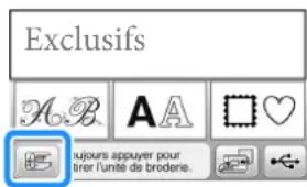 BABY LOCK Verve - Retirez le cadre de broderie. - 2