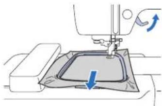 BABY LOCK Verve - Retrait du cadre de broderie - 5