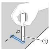 BABY LOCK Verve - Replacez le levier boutonnières dans sa position d'origine. - 3