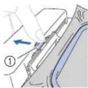 BABY LOCK Verve - Retrait du cadre de broderie - 3