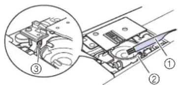 BABY LOCK Verve - Nettoyage de la coursière - 3
