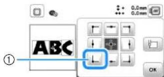 BABY LOCK Verve - Alignement du motif et de la position de I'aiguille - 7