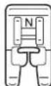 BABY LOCK Verve - Fixez le pied pour monogrammes « N » - 1