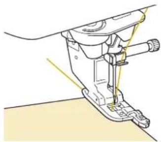 BABY LOCK Solaris 2 - ■Surfilage à l'Aide du Pied-de-biche «G» - 6