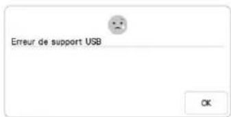 Erreur de support USB OK