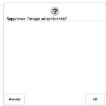 Supprimer l'image sélectionnée? Annuler OK