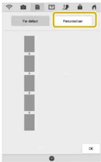 Par default Personnaliser OK