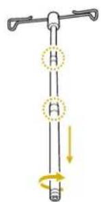 BABY LOCK Altair - ■Assemblage du support pour porte-bobines - 2