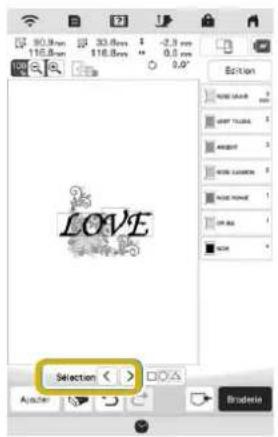 BABY LOCK Altair - ■Selection d'un motif - 1