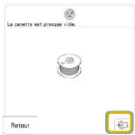 BABY LOCK Altair - Remettez le fil supérieur ou remplacez la canette. - 2