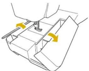 BABY LOCK Altair - ■Utilisation du plateau et compartment d'accessoires - 1