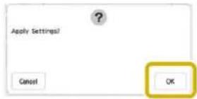 BABY LOCK Altair - Lorsque le message suivant s'affiche, appuyez sur - 1