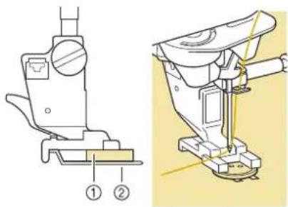 BABY LOCK Aerial - Relevez le pied-de-biche. - 2