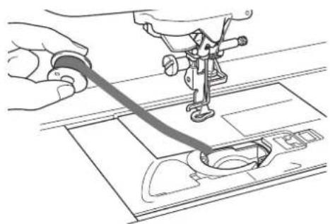 BABY LOCK Aerial - ■ Le fil a accidentellement été coupé automatiquement et le fil de la canette est coincé à l'intérieur de la machine - 1