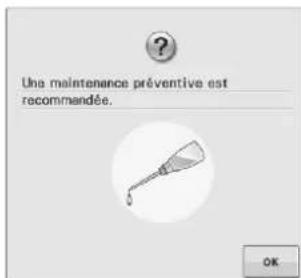 BABY LOCK Aerial - À Propos du Message de Maintenance - 1