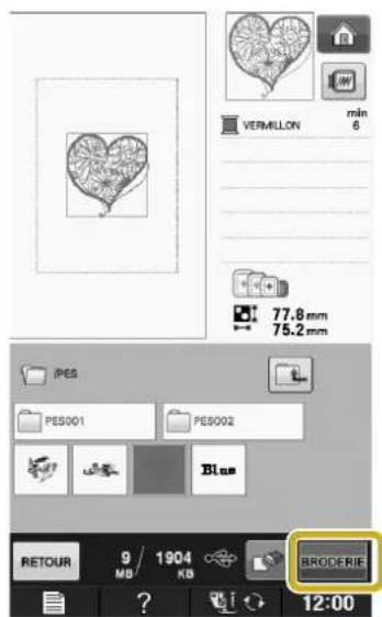 BABY LOCK Aerial - Appuyez sur BRODERIE - 1