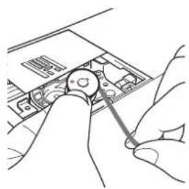 BABY LOCK Aerial - ■Quand une tension n'est pas appliquée au fil de la canette - 1