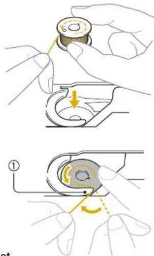 BABY LOCK Aerial - Le capot du compartiment à canette s'ouvre. - 1
