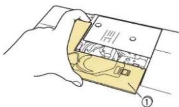 BABY LOCK Aerial - ■Retrait du tissu de la machine - 1