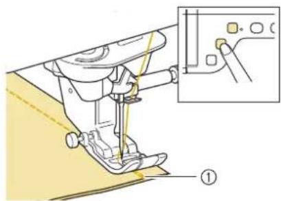 BABY LOCK Aerial - Appuyez sur la touche « Point inverse » ou « Point de renfort ». - 1