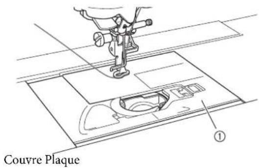 BABY LOCK Aerial - Installez le couvre plaque. - 1