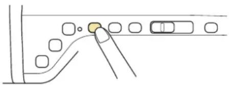 BABY LOCK Aerial - Appuyez sur la touche « Positionnement aiguille » pour relever l'aiguille. - 1