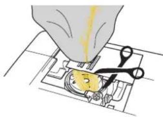 BABY LOCK Aerial - ■Retrait du tissu de la machine - 2