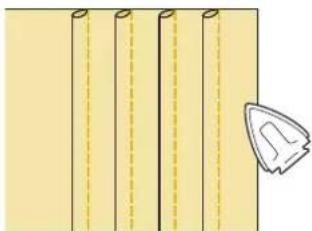 BABY LOCK Aerial - Repassez les plis dans le même sens. - 1
