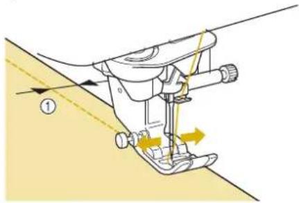 BABY LOCK Aerial - ■ Modification de la Position de l'Aiguille (Points avec Aiguille à Gauche ou au Milieu Uniquement) - 1