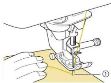 BABY LOCK Aerial - Fixez le pied-de-biche « J ». - 2
