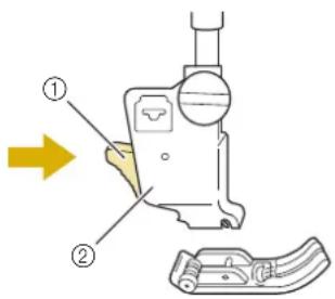 BABY LOCK Aerial - Retrait du Pied-de-biche - 3