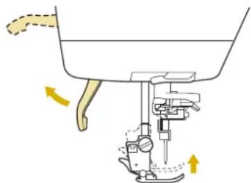 BABY LOCK Aerial - Retrait du Pied-de-biche - 2