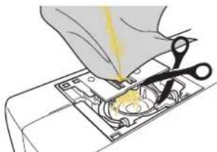 BABY LOCK Aerial - ■Retrait du tissu de la machine - 6