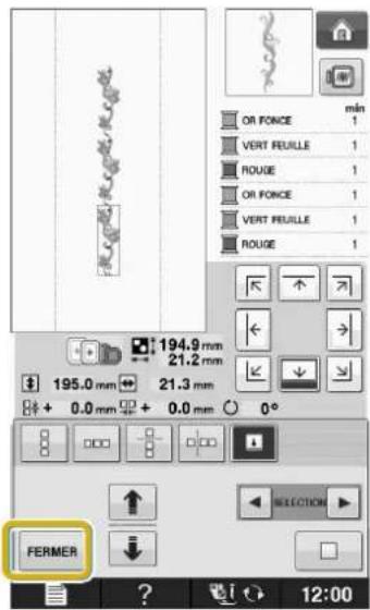 BABY LOCK Aerial - Appuyez sur FERMER. - 1
