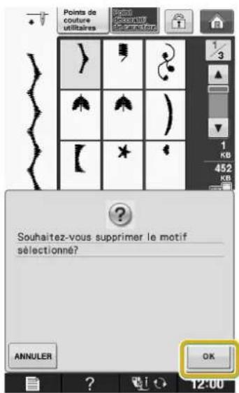 BABY LOCK Aerial - Choisissez un motif de point à supprimer. - 3